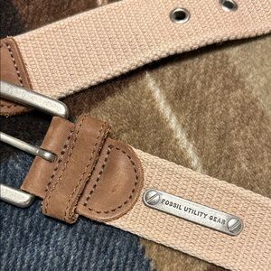 Fossil Utility Gear Beige and Brown Men's Belt Bag